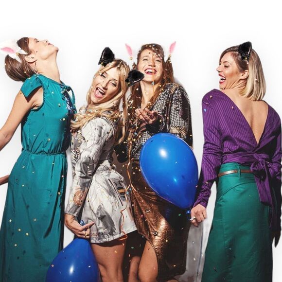 Fur Ears Bow Bells Fox Ears Adjustable Headband NEW - Picture 4 of 5